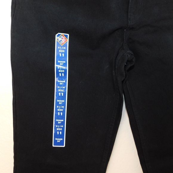 Women's Vintage 90s Posted Jeans Slim Size 11 New NWT 31x34 Black 932037L - Picture 4 of 10
